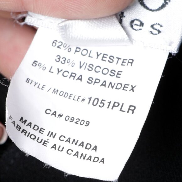 Vintage Cleo Petites Dress Pants Flare Black Y2K Business Casual Office Sz 2 - Picture 6 of 8